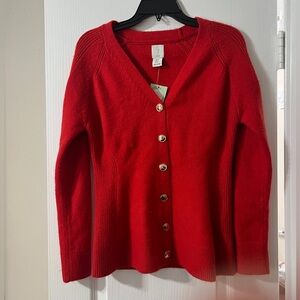Joie Red Women's Cardigan Sweater